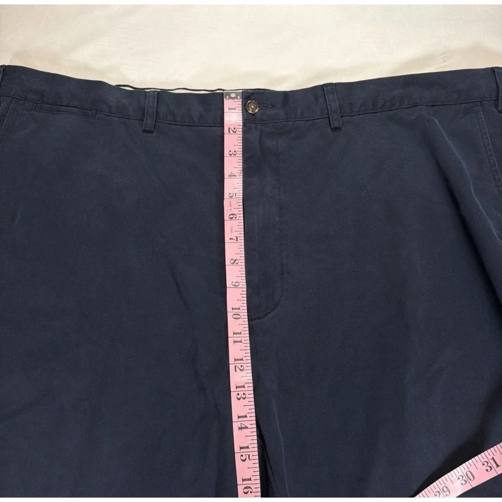 Polo Ralph Lauren Mens 48B Navy Blue‎ Flat Front Chino Shorts Golf Casual 10